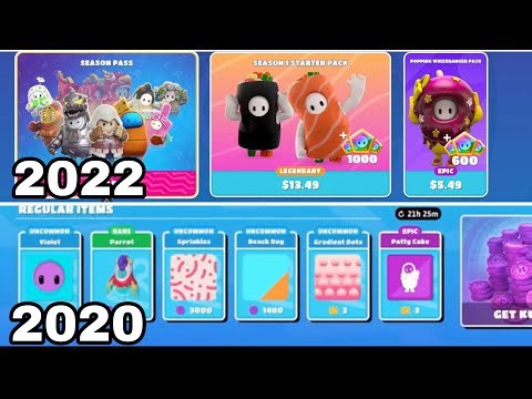 EVOLUTION OF THE FALL GUYS ITEM SHOP (2020-2022)