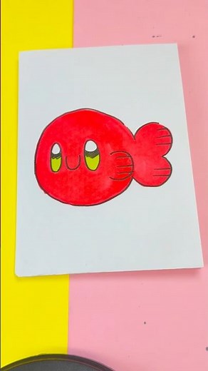 🐟 How to Draw a Kawaii Fish ✨ Step by Step