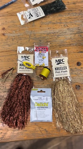 Bulked up Kreelex when you want a little more of that Sparkle Minnow action…but much quicker to tie. . #flyfishing #flytying #duranglers #flyshop #streamerjunkie #troutbum #streamerfishing #coloradoflyfishing