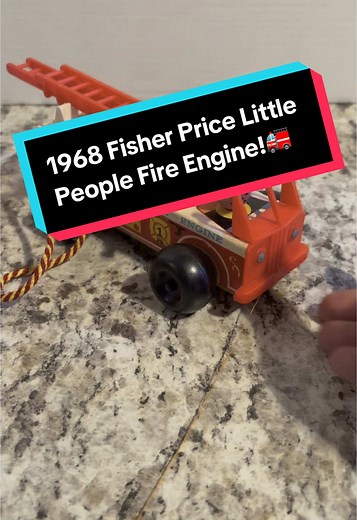 Explore the 1968 Fisher Price Little People Fire Engine