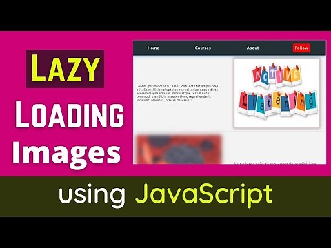 How to Lazy Load Images using JavaScript Easy explanation with a project | Intersection Observer API