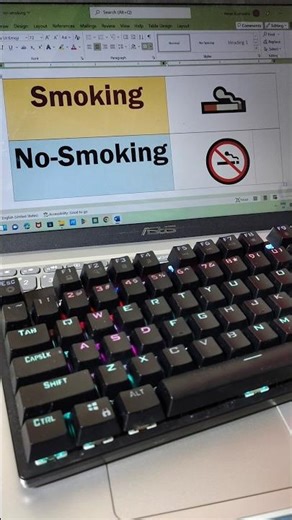 Smoking and No-Smoking Symbol Shortcut Key #shorts #asmr #computer #tipsandtricks