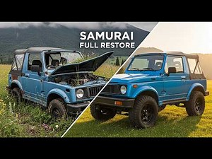 Suzuki Samurai 1987 Full Restoration – ASMR from Mountain Pasture to Tiny Off‑Road Gem