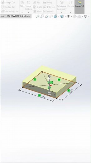 First 3D Model in SolidWorks (Beginner)