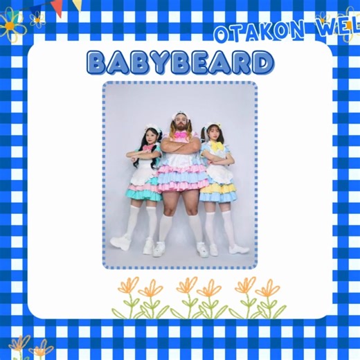 BABYBEARD is Japan’s wildest pop-metal idol trio, blending kawaii charm with headbanging power. Led by cross-dressing Aussie pro-wrestler and metal vocalist Ladybeard, alongside Japanese pop idols, the group delivers high-energy performances that fuse cute vocals with brutal screams. Formed to bring joy, energy, and hope to the world, BABYBEARD is a colorful collision of extremes—cute meets chaos, pop meets metal. Their debut tracks “NIPPON KARA KONNICHIWA” and “PIENNIZER,” created by the hitmak