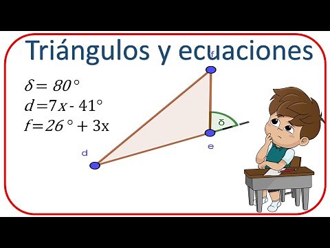 How to CALCULATE the amplitude or the measure of the interior ANGLES of a TRIANGLE with EQUATIONS.