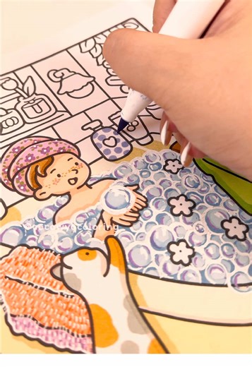 Relaxing Moments in the Girl Moments Coloring Book