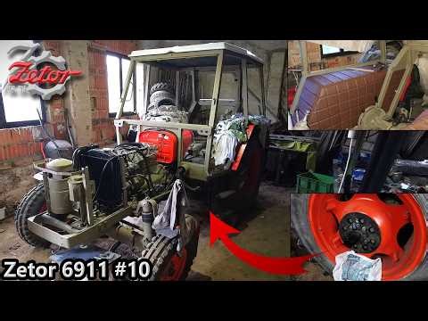 Zetor 6911 - Cabin assembly, weight brackets, fenders, upholstery and roof repair | Part #10