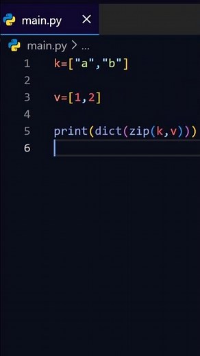 Create dictionary from 2 lists using Python #coding #python #programming