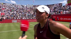"This is a nice winter day in Florida": Madison Keys on conditions at London's Queen's Club