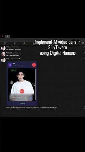 Enabling AI video chat in SillyTavern using digital human avatars.😊 #sillytavern #aichat #sumeruai