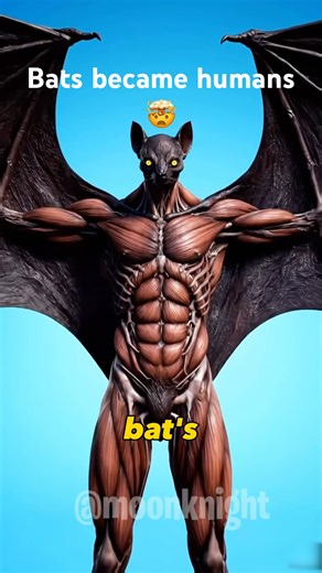 What If Humans Were Evolved from Bats? 🦇🤯 #shorts