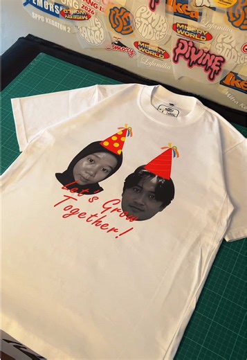 Custom Couple T-Shirt Lampung | Free Design & Sablon DTF