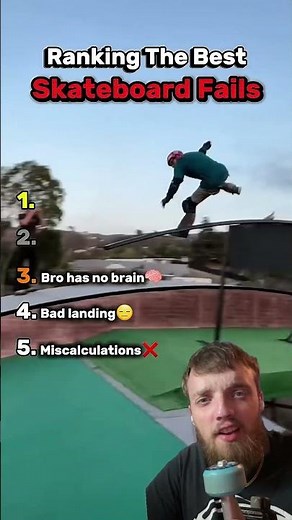 Reacting the the best skateboarding fails