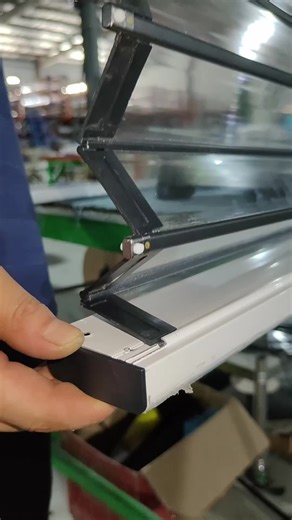 Crystal folding partition door, pc transparent board, windproof and anti-smoke, shrinkage does not occupy space#partition