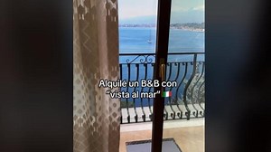 Alquila un apartamento en Airbnb por la 'vista al mar' y lo que es en realidad la deja a cuadros