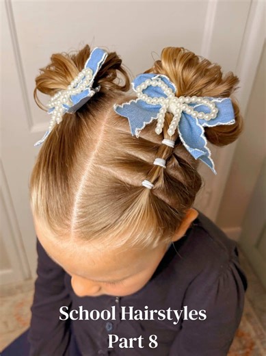 Quick and Easy Hair Buns for School