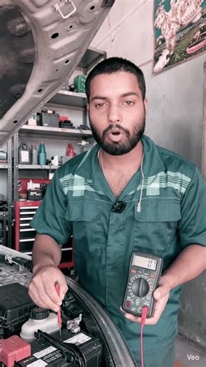 How to Check a Car Battery Using a Multimeter (Step-by-Step Guide)#shorts