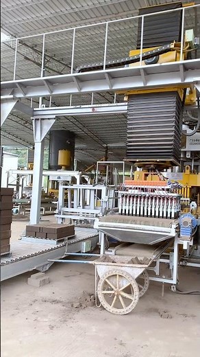 1000ton fully automatic concrete stock brick block making machine with block cuber machine