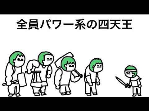 【アニメ】全員パワー系の四天王