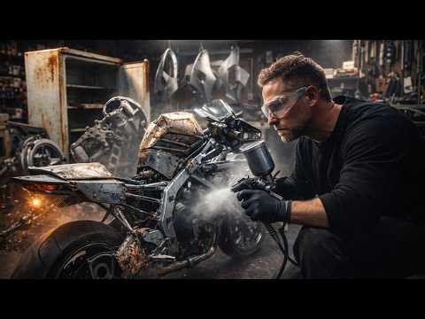 CUSTOM Motorbike Built From Scrap Appliances — Incredible DIY Transformation 😱 | Reuse Stories