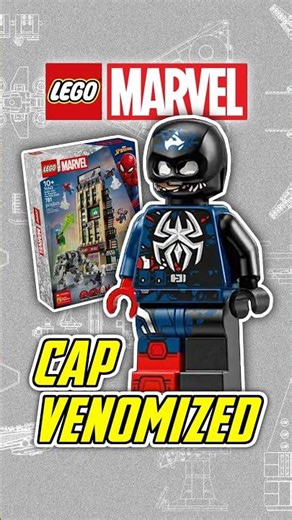 Epic LEGO Venom CAPTAIN AMERICA Marvel Minifigure!