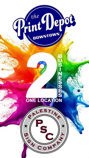  Behind the scenes at The Print Depot Downtown & Palestine Sign...