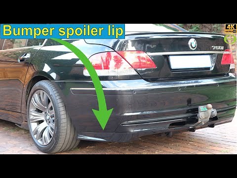 How to install a rear bumper spoiler lip - step by step