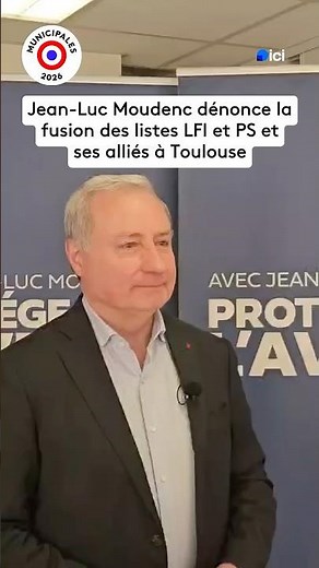 The outgoing mayor of Toulouse denounces the merger of the LFI and PS lists and their allies.