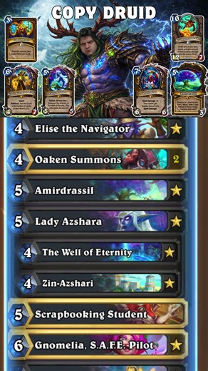 Copy Druid Deck List - Hearthstone 34.2.2 #hearthstone