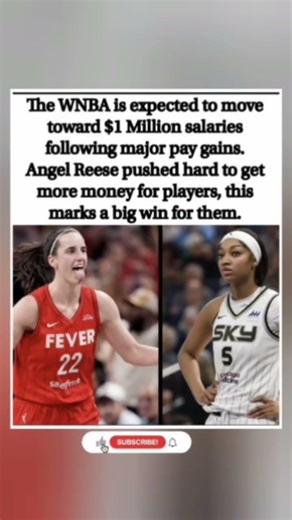 WNBA salaries hitting $1M! Angel Reese's push for pay gains is a huge win for the players. 🏀🔥💰📈🙌