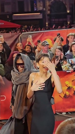 Zendaya and Law Roach at Dune 2 premiere. video by Kedar Wadje #lawroach #zendaya #redcarpet