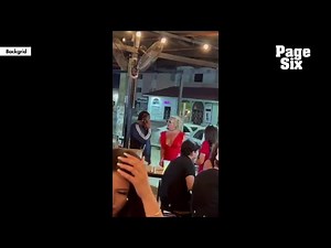 Britney Spears appears to suffer wardrobe malfunction as she dances at a bar in Cabo