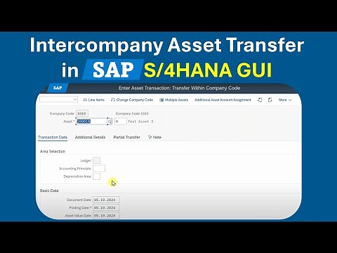 Intracompany Asset Transfer in SAP S/4HANA Finance | Transaction ABUMN