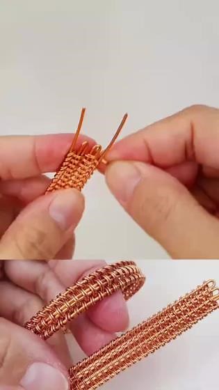 Play with wire | Weaving basic wire | Cuff bracelet | Thick bangles @LanAnhHandmade 699 #Shorts