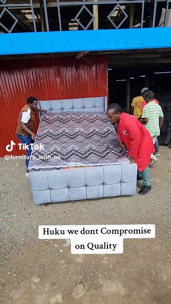 Modern Tufted Bed: Quality Bedroom Furniture