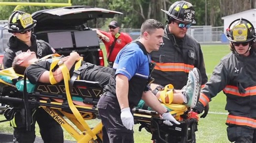 Florida high school stages dramatic drunk driving crash simulation to warn students of dangers