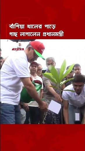 সিলেটের বাঁশিয়া খালের পাড়ে গাছ লাগালেন প্রধানমন্ত্রী | DBC NEWS