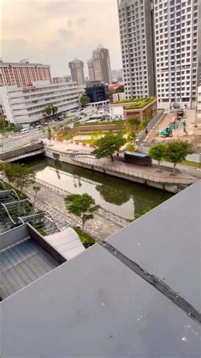 Hotel Boss View from the Pool 4th floor She’s scared?’ #shortsfeed #hotelboss #singaporetravel