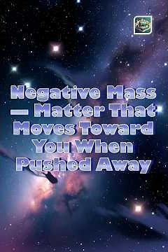Negative Mass — Matter That Moves Toward You When Pushed Away