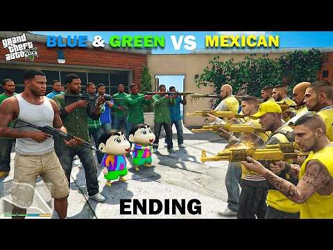 Franklin Blue Gang & Shinchan Green Gang - THE END!
