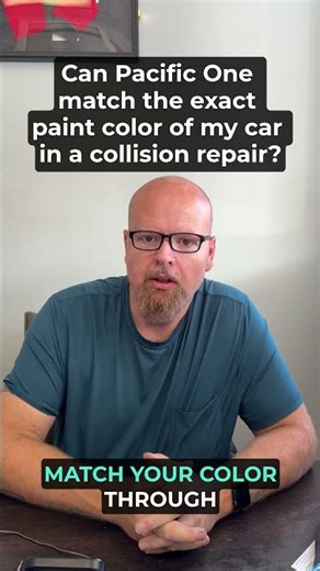 Can Pacific One match the exact paint color of my car in a collision repair?