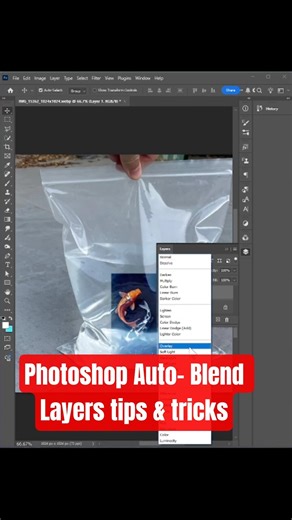 Photoshop Auto- Blend Layers tips & tricks - Adobe Photoshop tutorials #enigmaticgallery