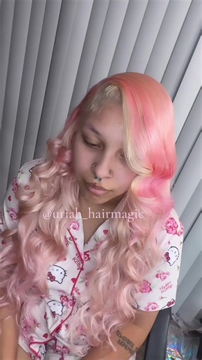 Adorable Pink Hair Transformation