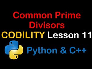 Common Prime Divisors in Python and C++ Codility Solutions Lesson 12
