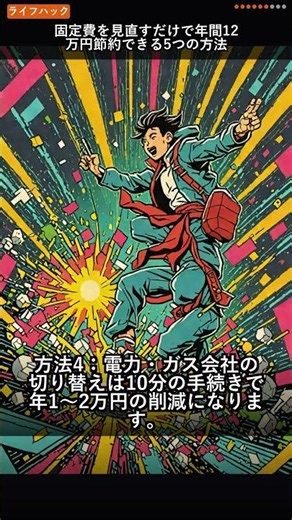 【60秒】固定費を見直すだけで年間12万円節約できる5つの方法 #Shorts