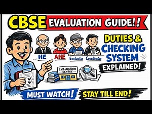 CBSE Evaluation System Explained 2026 | Duties of HE, AHE & Evaluator #cbseevaluation #cbsechecking