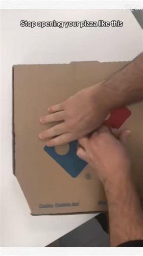 How do you open your pizza box? 😭