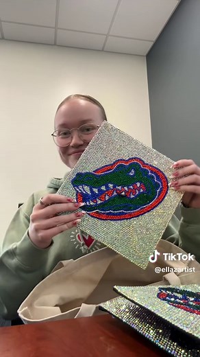 DIY Graduation Cap with Rhinestones for College Graduates