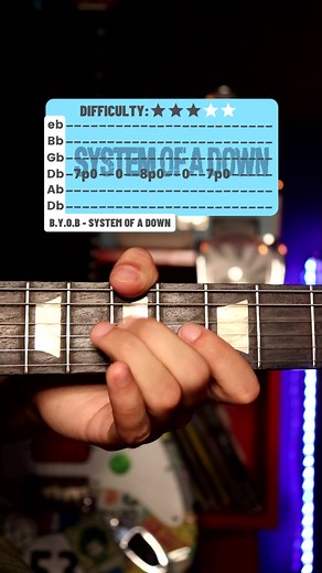 B.Y.O.B - System of a Down / guitar tutorial #guitartutorials #guitarra #guitarratok #guitarlesson